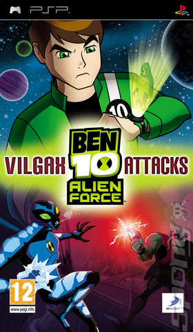 Ben 10 Alien Force: Vilgax Attacks - PSP Cover & Box Art