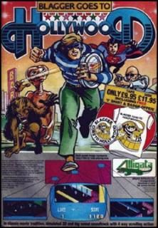 Blagger Goes To Hollywood - C64 Cover & Box Art