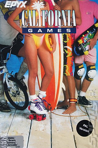 California Games - Atari 400/800/XL/XE Cover & Box Art