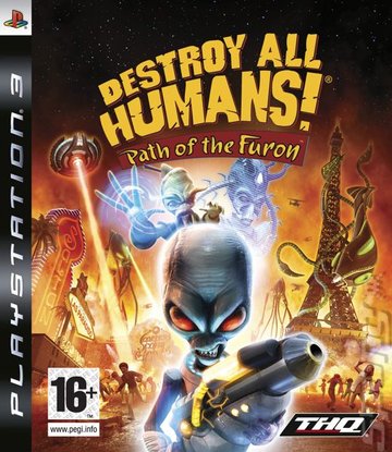 Destroy All Humans! Path of the Furon - PS3 Cover & Box Art