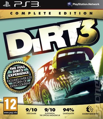 DiRT 3: Complete Edition - PS3 Cover & Box Art