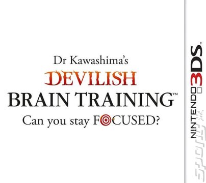 Dr. Kawashima's Devilish Brain Training: Can You Stay Focused? - 3DS/2DS Cover & Box Art