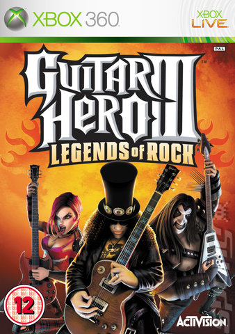 Guitar Hero III: Legends of Rock - Xbox 360 Cover & Box Art