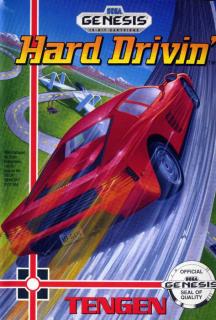 Hard Drivin' - Sega Megadrive Cover & Box Art