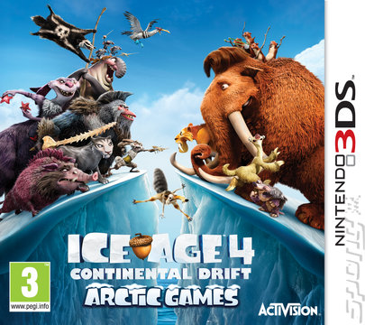 Ice Age 4: Continental Drift: Arctic Games - 3DS/2DS Cover & Box Art