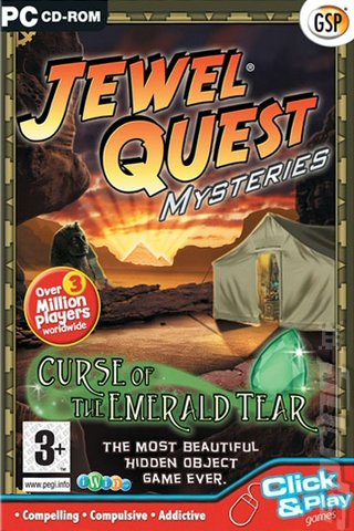 Jewel Quest Mysteries Curse of the Emerald Tear - PC Cover & Box Art