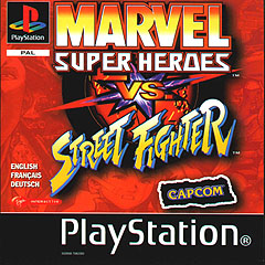 Marvel Super Heroes Vs Street Fighter - PlayStation Cover & Box Art