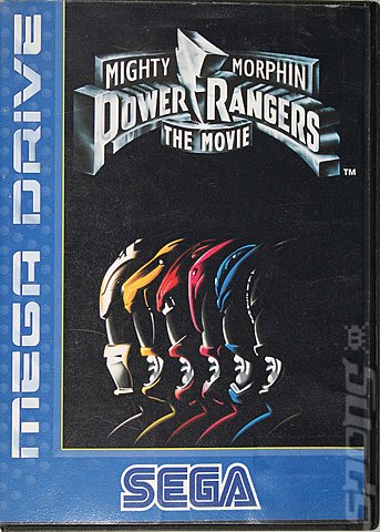 Mighty Morphin Power Rangers: The Movie - Sega Megadrive Cover & Box Art