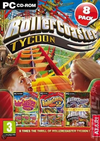 Rollercoaster Tycoon 8 Pack - PC Cover & Box Art