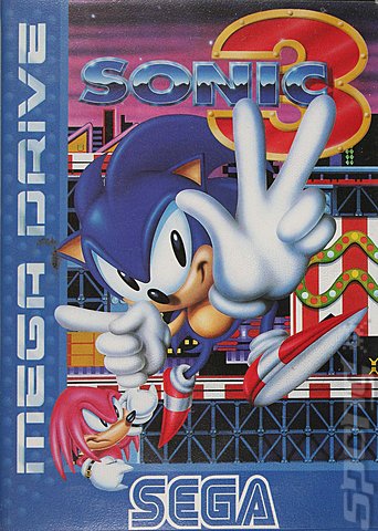 Sonic The Hedgehog 3 - Sega Megadrive Cover & Box Art