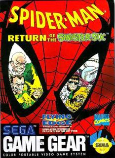 Spider-man: Return of the Sinister Six - Game Gear Cover & Box Art