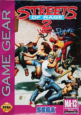 Streets of Rage 2 - Game Gear Cover & Box Art
