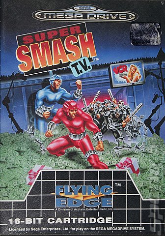 Super Smash TV - Sega Megadrive Cover & Box Art