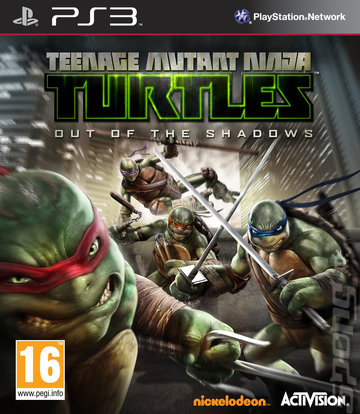 Teenage Mutant Ninja Turtles: Out of the Shadows - PS3 Cover & Box Art