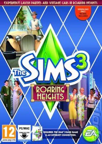 The Sims 3: Roaring Heights - PC Cover & Box Art