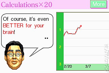 Dr Kawashima's Brain Training: How Old Is Your Brain? - DS/DSi Screen