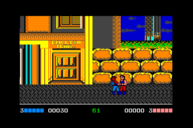 Double Dragon - C64 Screen