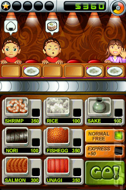 Miniclip: Sushi Go Round - DS/DSi Screen