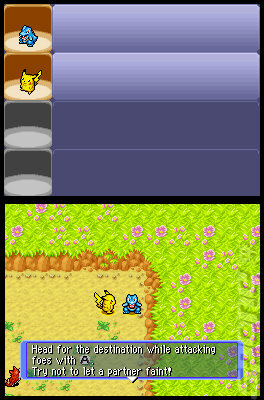 Pokemon Mystery Dungeon: Blue Rescue Team - DS/DSi Screen