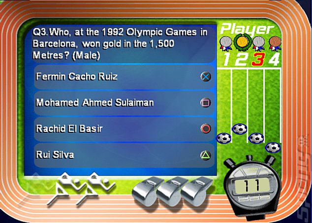 The Ultimate Sports Quiz - PS2 Screen