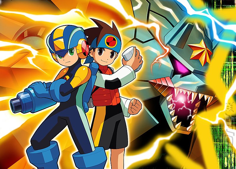 Mega Man Battle Network 6: Cybeast Falzar - GBA Artwork
