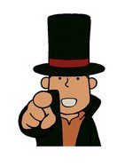 Professor Layton and the Curious Village - DS/DSi Artwork