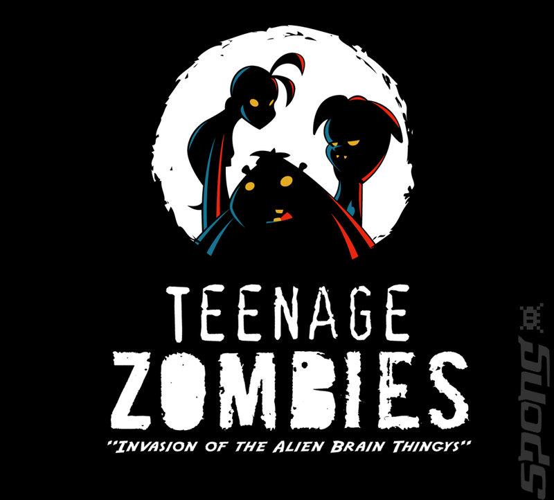 Teenage Zombies: Invasion of the Alien Brain Thingys! - DS/DSi Artwork