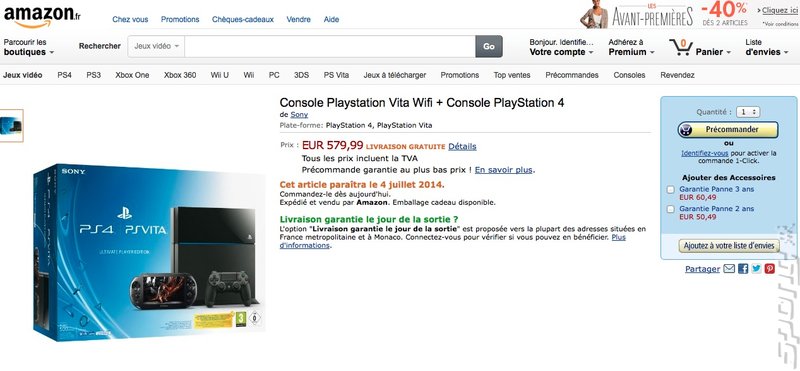PS4 and Vita Bundle Appears Online News image