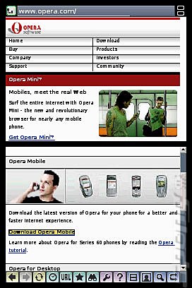 Opera Web Browser on Nintendo DS - Pictures News image