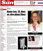 Related Images: Mainstream Media Relates Xbox 360 to Teen Girl Death News image