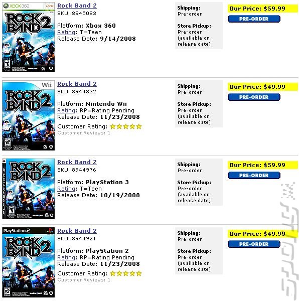 Rock Band 2: A Month Long of Xbox 360 Exclusive? News image
