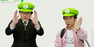 Shigeru Miyamoto and Satoru Iwata Celebrate the Year of Luigi