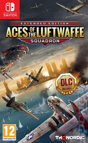 Aces of the Luftwaffe Squadron: Extended Edition - Switch Cover & Box Art