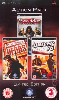Action Pack: Prince of Persia: Revelations, Driver 76, Rainbow Six Vegas Limited Edition (PSP)