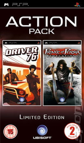 Action Pack: Driver 76 & Prince of Persia: Revelations - PSP Cover & Box Art