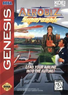 Aerobiz SuperSonic - Sega Megadrive Cover & Box Art