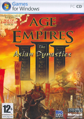 Age of Empires III: The Asian Dynasties - PC Cover & Box Art