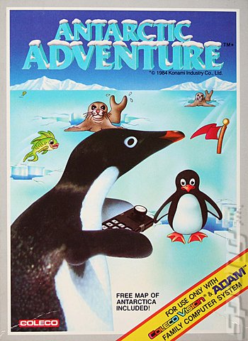 Antarctic Adventure - Colecovision Cover & Box Art