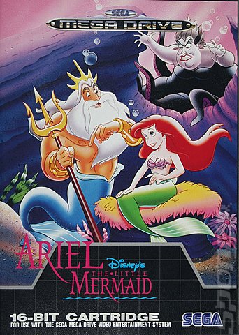 Ariel: The Little Mermaid - Sega Megadrive Cover & Box Art