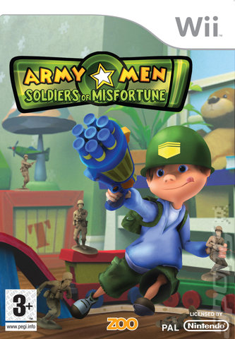 Army Men: Soldiers of Misfortune - Wii Cover & Box Art