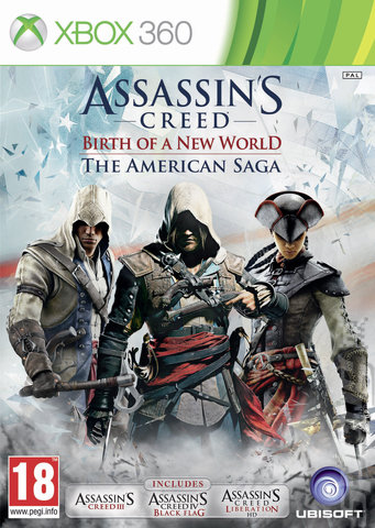 Assassin's Creed: Birth of a New World: The American Saga - Xbox 360 Cover & Box Art