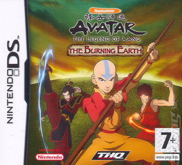 Avatar: The Legend of Aang - The Burning Earth - DS/DSi Cover & Box Art