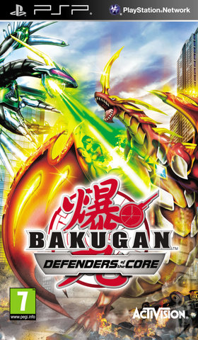 Bakugan Battle Brawlers: Defenders of the Core - PSP Cover & Box Art