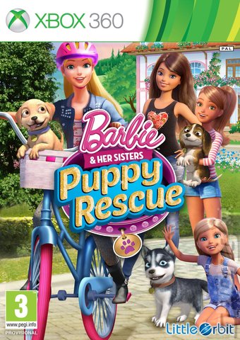 Barbie and Her Sisters: Puppy Rescue - Xbox 360 Cover & Box Art