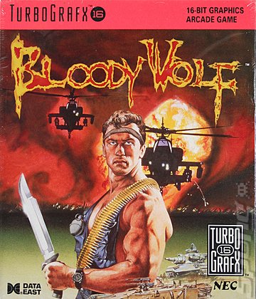 Bloody Wolf - NEC PC Engine Cover & Box Art