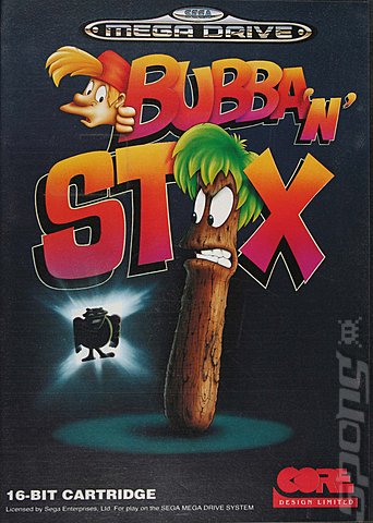 Bubba 'n' Stix - Sega Megadrive Cover & Box Art