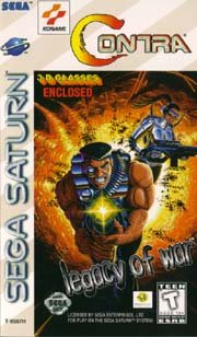 Contra: Legacy of War - Saturn Cover & Box Art
