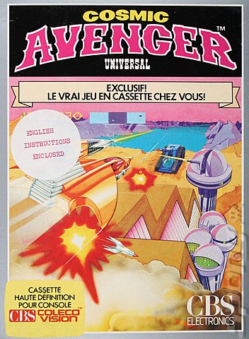Cosmic Avenger - Colecovision Cover & Box Art