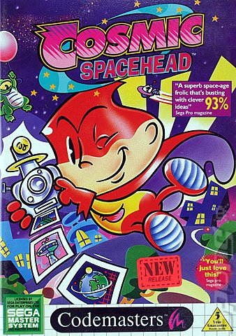Cosmic Spacehead - Sega Master System Cover & Box Art