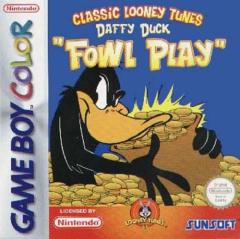 Daffy Duck Fowl Play - Game Boy Color Cover & Box Art
